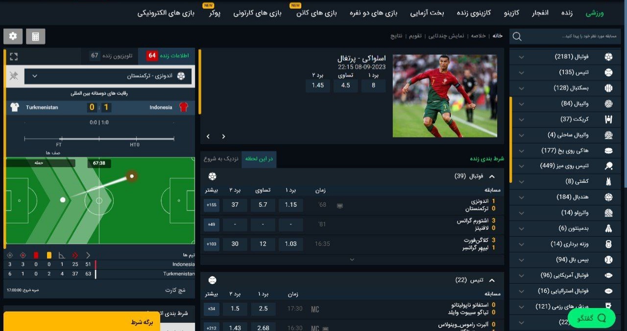شرط بندی ورزشی cannonbet