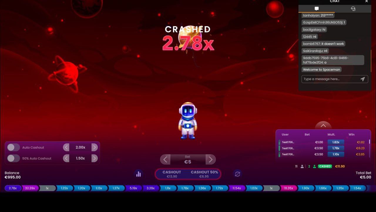 قوانین بازی Spaceman