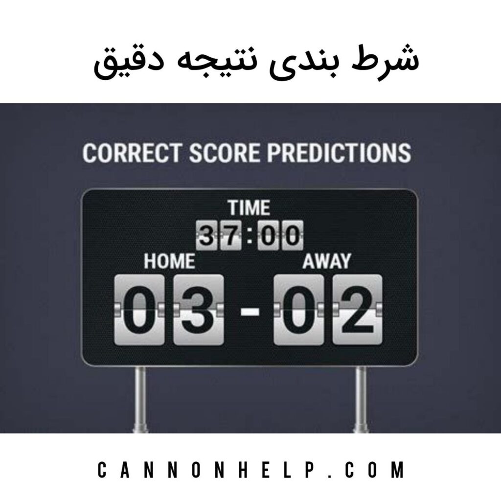 شرط بندی نتیجه دقیق